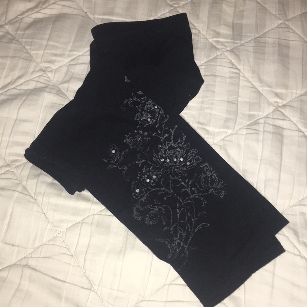 black “Joe Benbasset” mid calf leggings